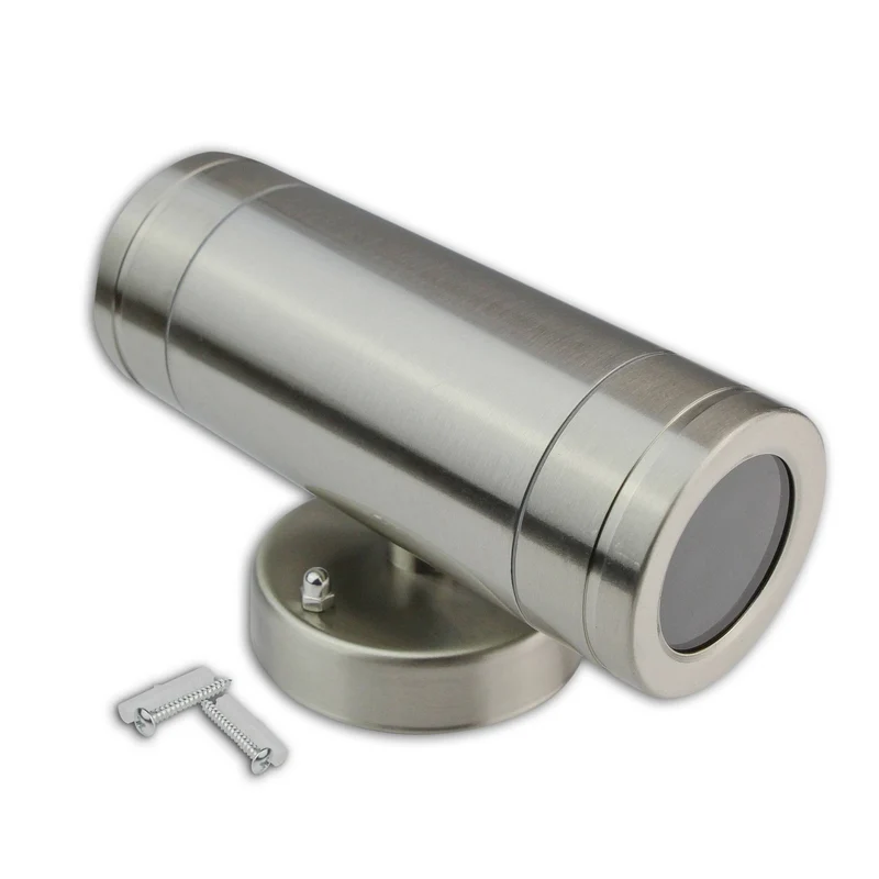 LED Wandleuchte Außen-Leuchte 1-9W IP44 2x GU10 Wandlampe Wand-Spot up down
