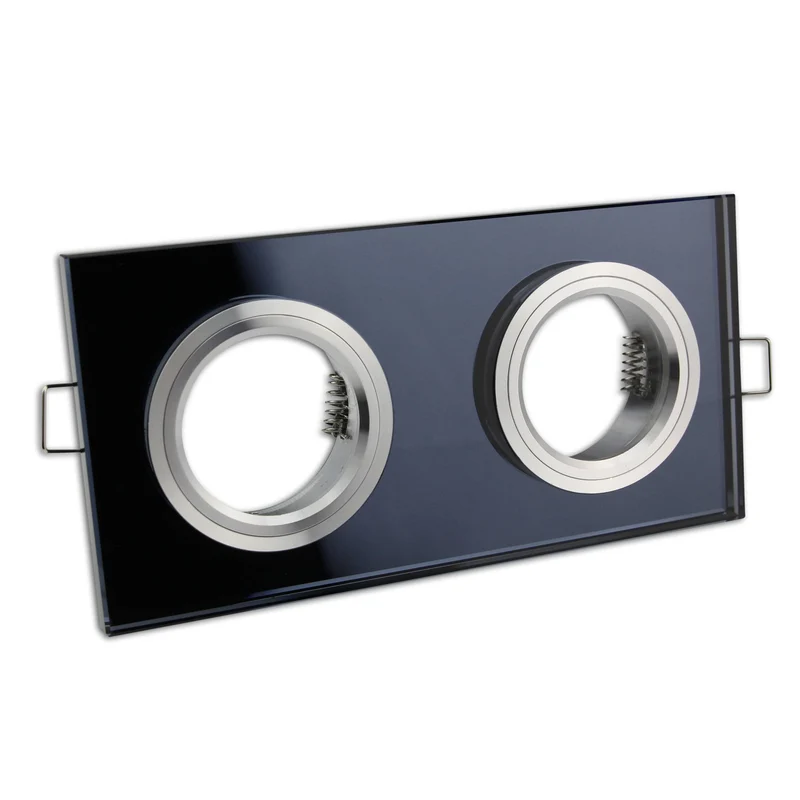 LED Einbaustrahler 2-flammig 5-7W Glas 230 Volt Spot Einbauleuchte