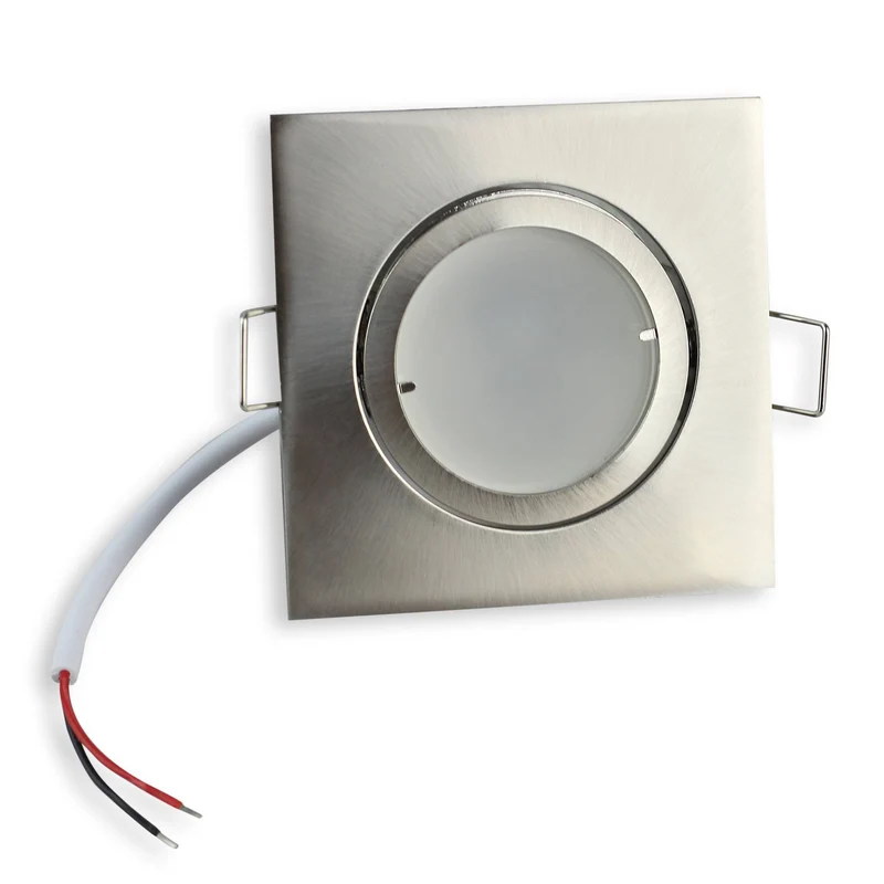 LED Einbaustrahler 5-7 Watt schwenkbar eckig rund MR16 12 Volt Einbauspot 70mm