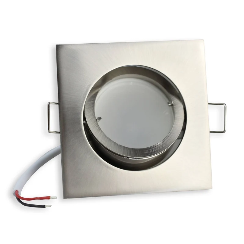 LED Einbaustrahler 5-7 Watt schwenkbar eckig rund MR16 12 Volt Einbauspot 70mm