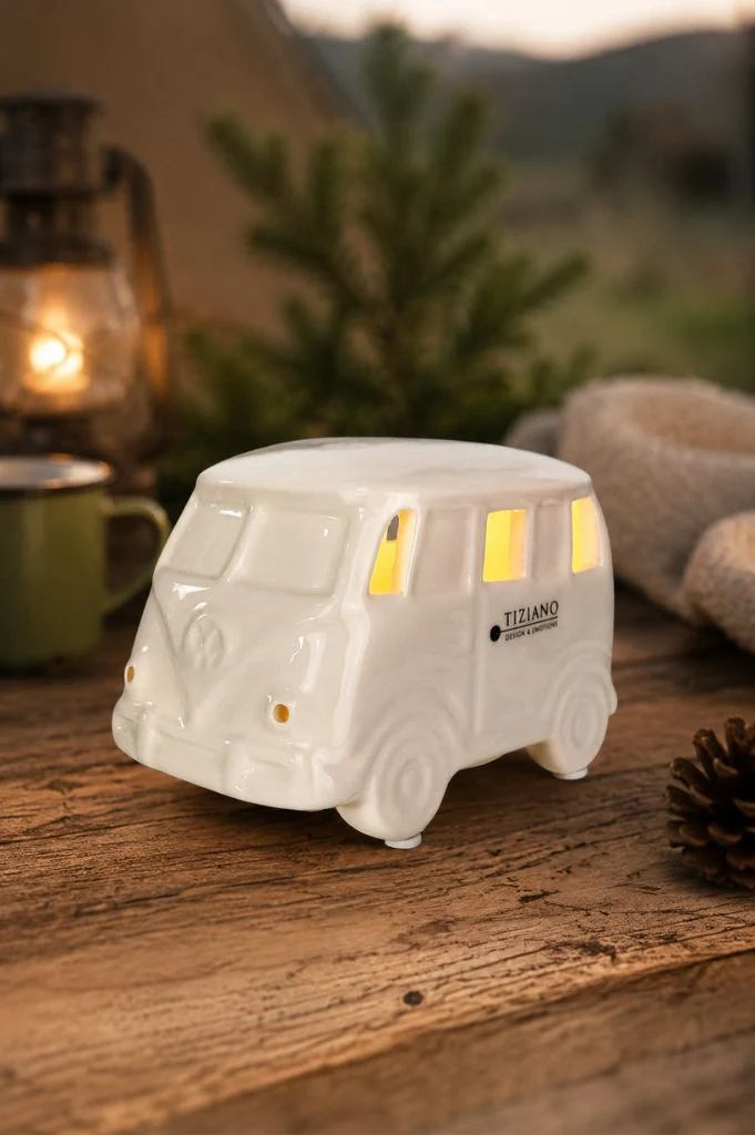 Deko Bus Caso LED creme-weiß