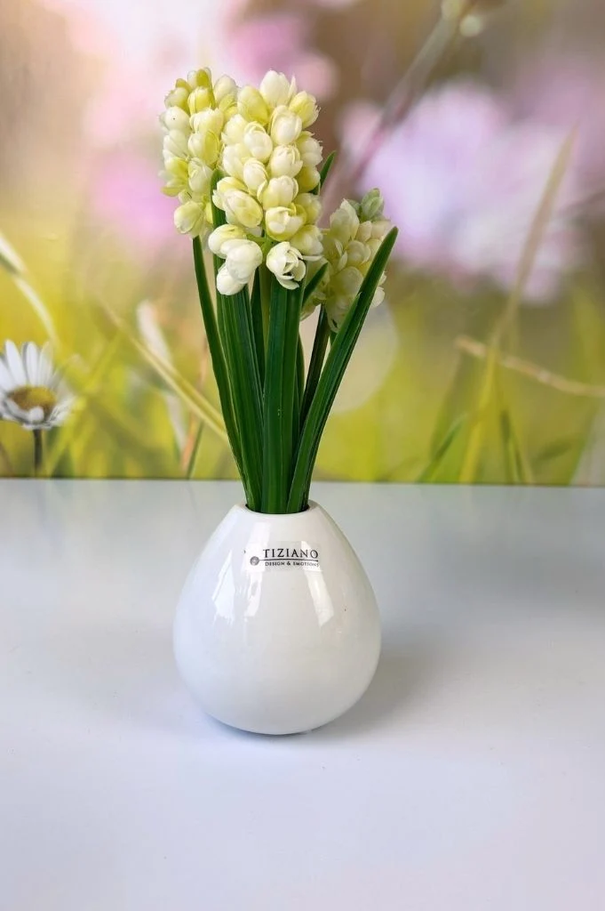 Tischvase Vitara 9cm tropf. creme