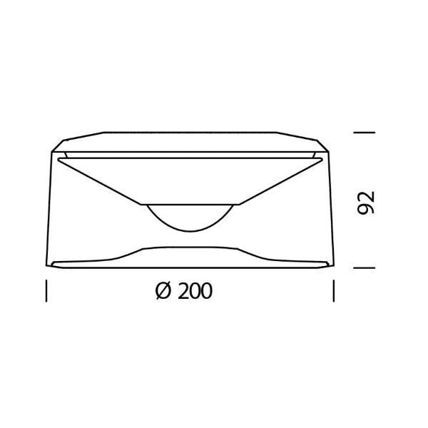 Deckenleuchte Vior X, Phasendimmung