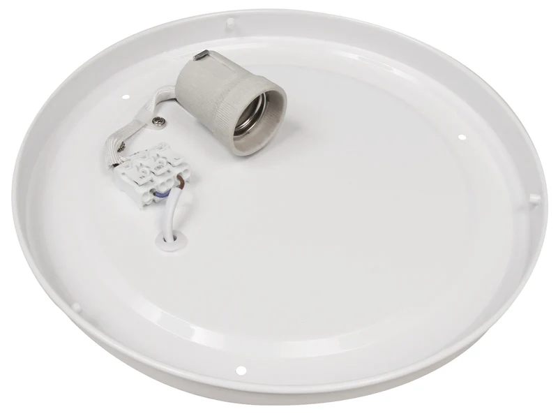 Deckenlampe weiß Ø28 oder 33cm Deckenleuchte Leuchte Lampe 1-2 E27 Fassung