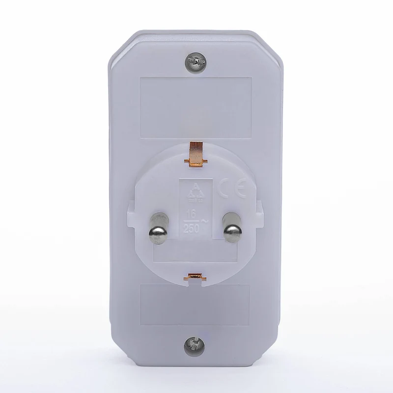 2er Set Steckdosen-Adapter 3-fach Mehrfachstecker Kindersicherung weiß schwarz 16A 250V