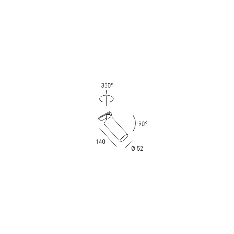 1-Phasen-Stromschienenstrahler Reed S