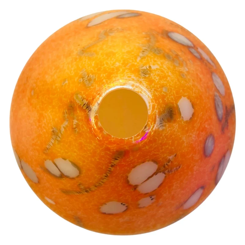 Bruck Lampenglas Ersatzglas – handbemalter Glas-Lampenschirm in Orange Perlmutt