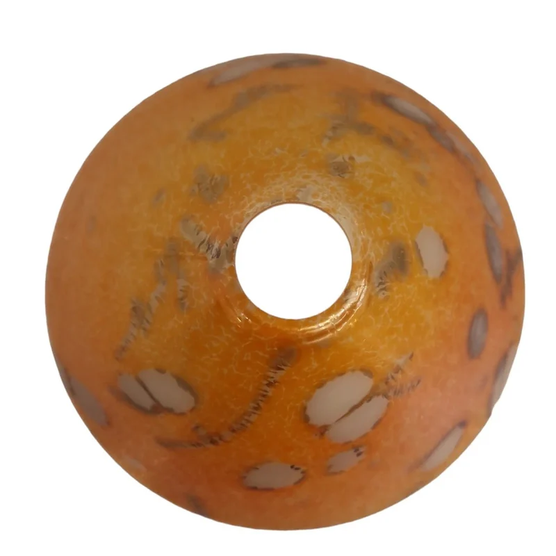 Bruck Lampenglas Ersatzglas – handbemalter Glas-Lampenschirm in Orange Perlmutt
