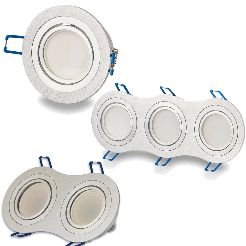 LED Einbaustrahler flach rund 5-7W MR16 Einbauspot Deckenstrahler schwenkbar