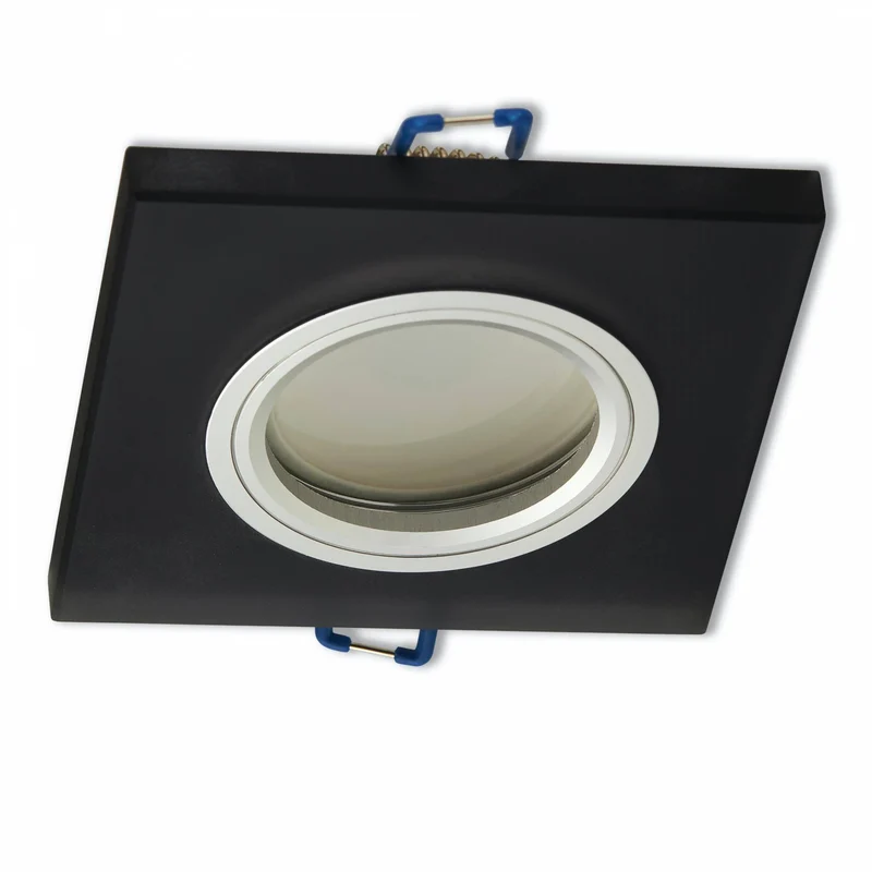 LED Einbaustrahler flach eckig 3-6,5W Einbaurahmen Deckenspot 75mm 230V