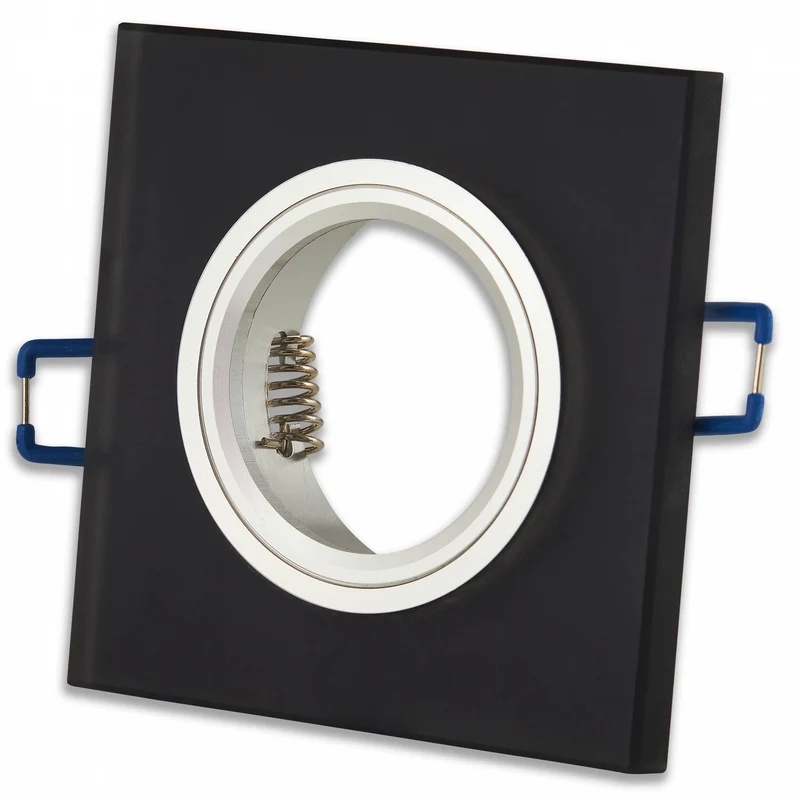 LED Einbaustrahler flach eckig 3-6,5W Einbaurahmen Deckenspot 75mm 230V