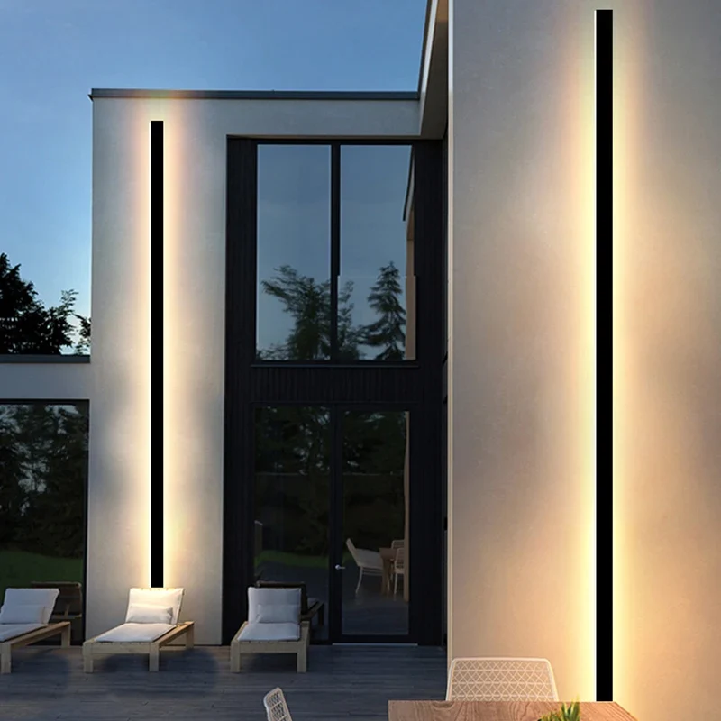 Moderne LED Außenwandleuchte für Garten Terrasse und Veranda IP65