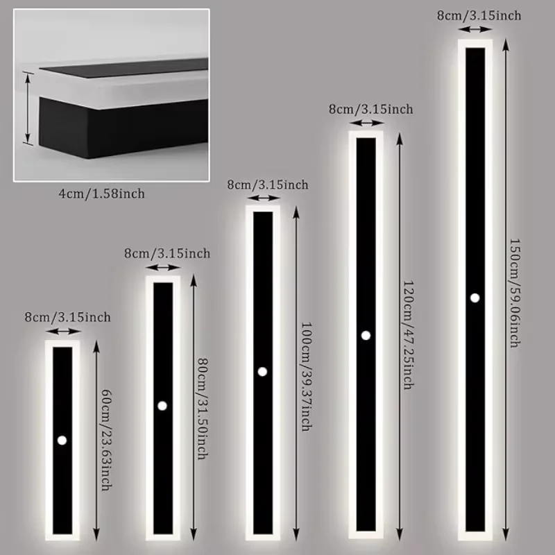 Moderne Smart LED Wandleuchte mit App-Steuerung für Ambiente-Heimbeleuchtung