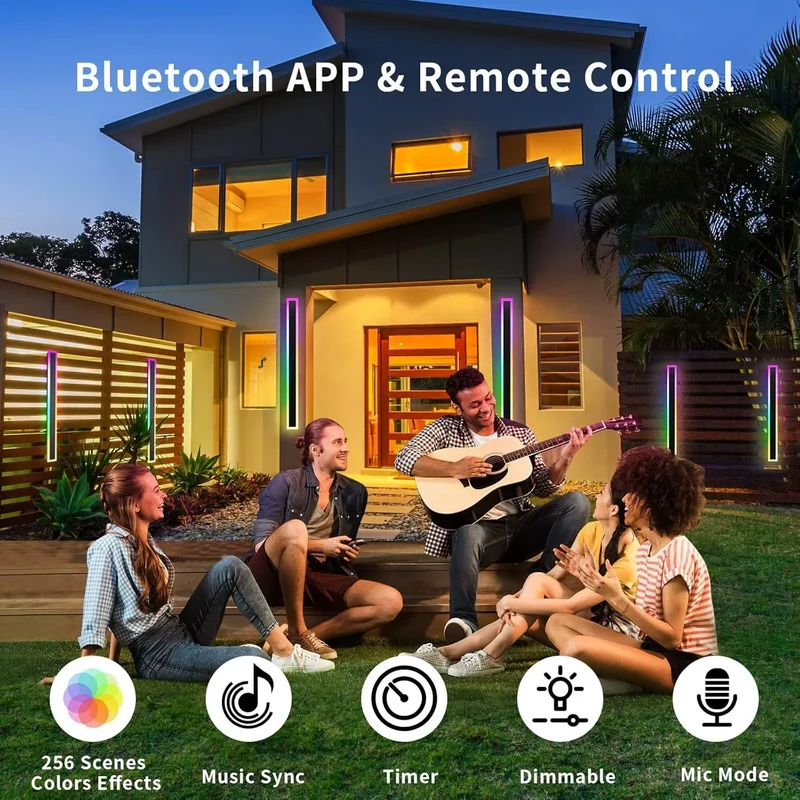Smart RGB LED Außenwandleuchte für Veranda und Terrasse