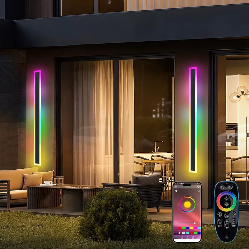 Smart RGB LED Außenwandleuchte für Veranda und Terrasse