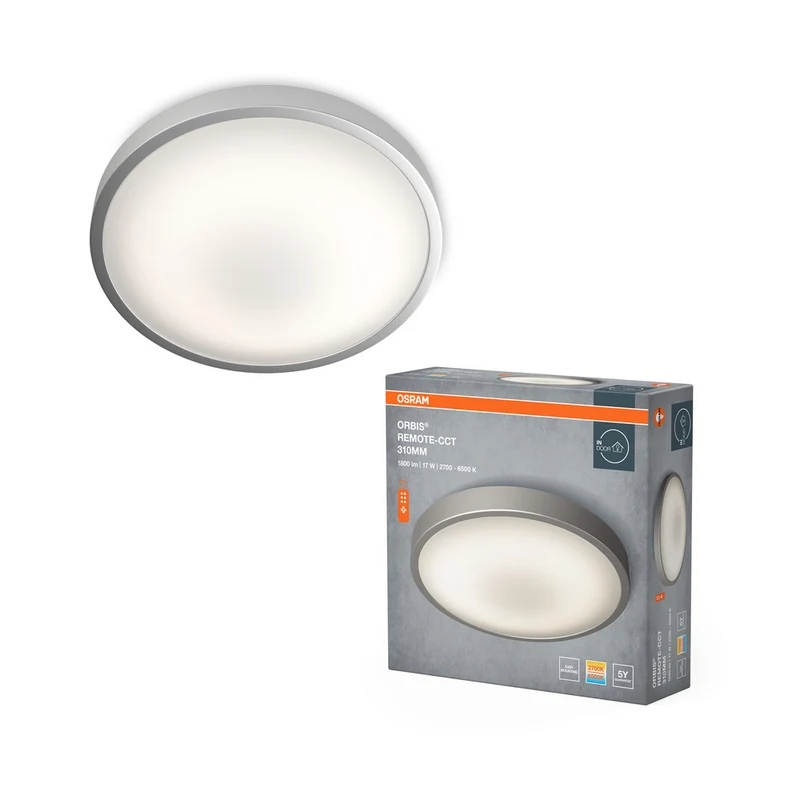 OSRAM ORBIS® Deckenleuchte CCT / DIM Remote-CCT 310mm 14W, 1000 lm, 2700…6500 K, Tunable White