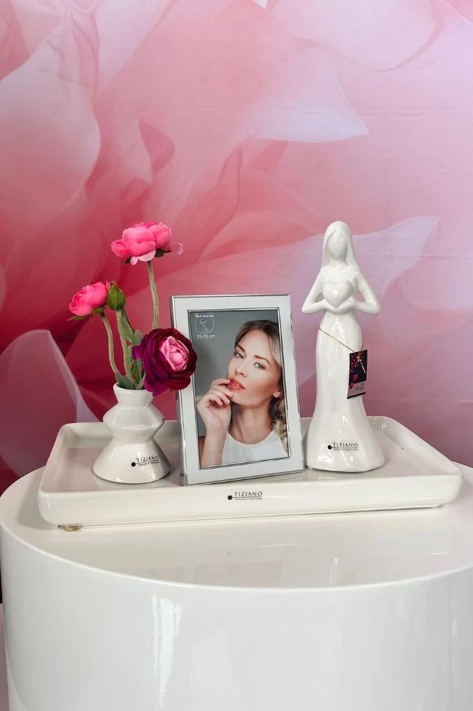 Dekoset Sendina mit Grazia und Vase Silandro + Rahmen