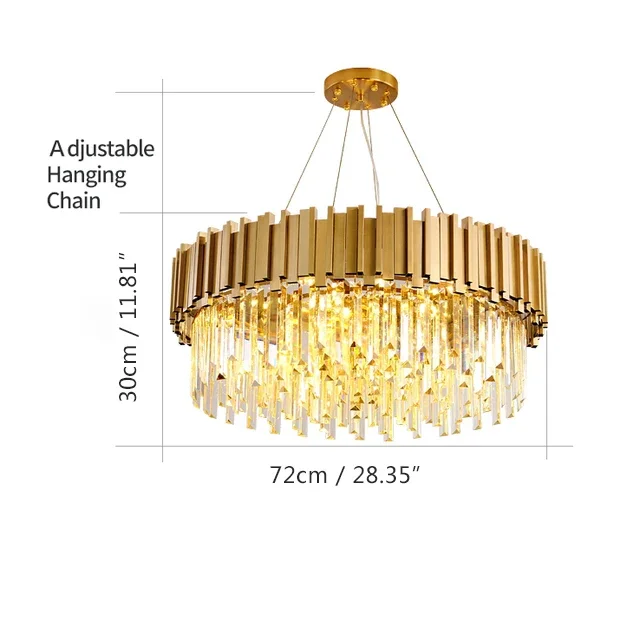 Moderner Gold Schwarz Kristall Kronleuchter Exklusiv für Luxushotel und Wohnzimmer