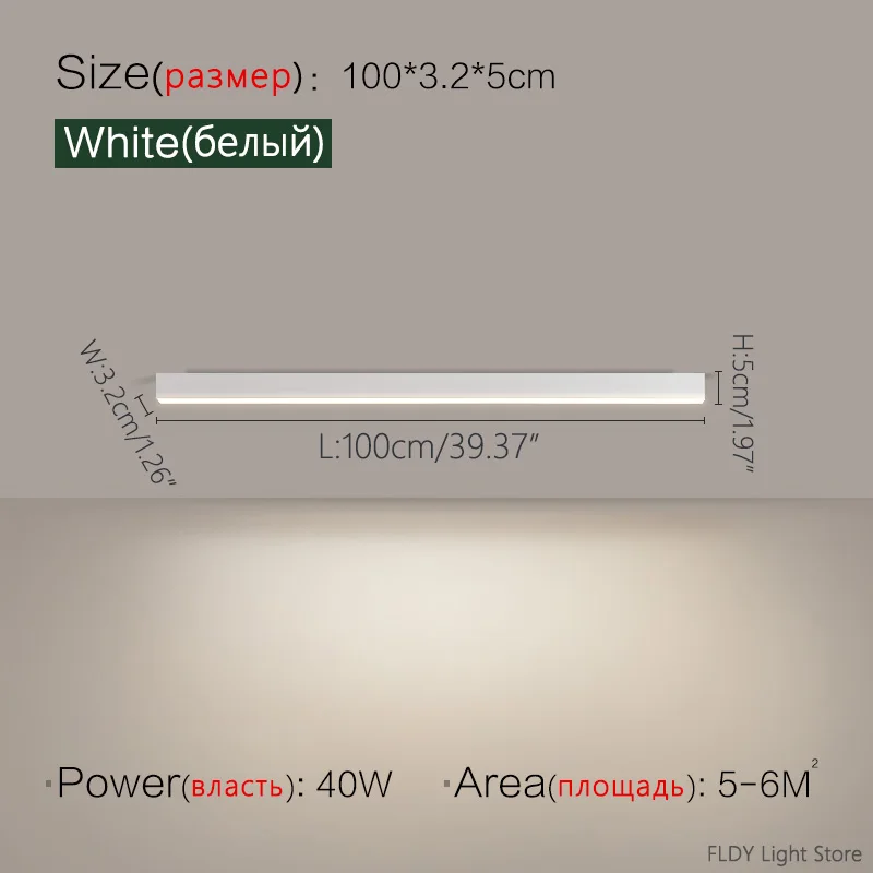 Nordische LED Lichtleiste Deckenleuchte für Küche und Wohnzimmer 60–200cm