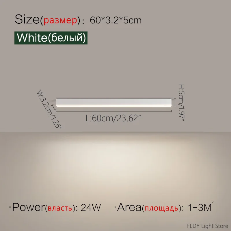 Nordische LED Lichtleiste Deckenleuchte für Küche und Wohnzimmer 60–200cm