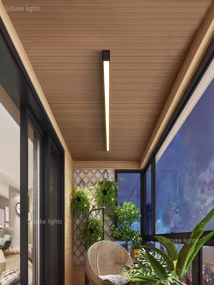 Minimalistisches LED Lichtband Deckenleuchte für Wohnzimmer und Büro 40–120cm