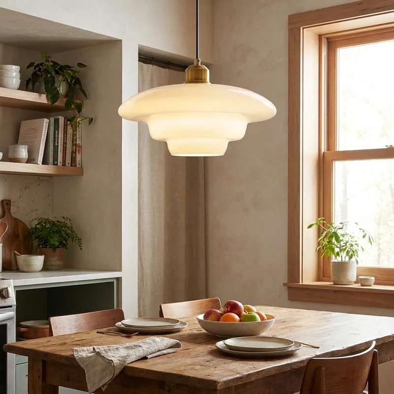 Nordische Glas Pendelleuchte Klar für Studio Apartment und Kleinwohnung Modern
