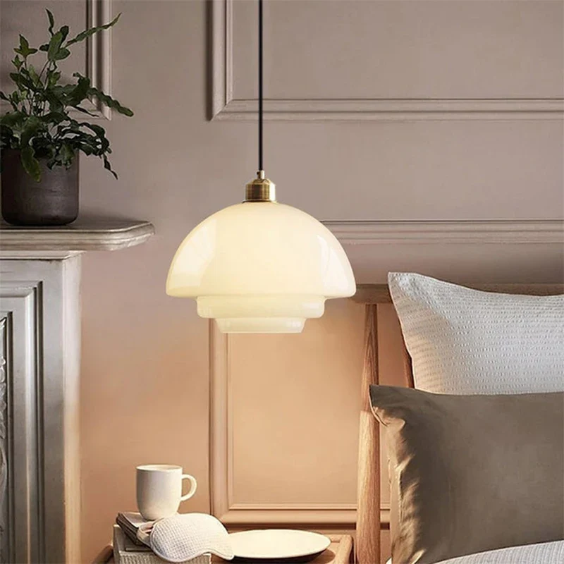 Nordische Glas Pendelleuchte Klar für Studio Apartment und Kleinwohnung Modern