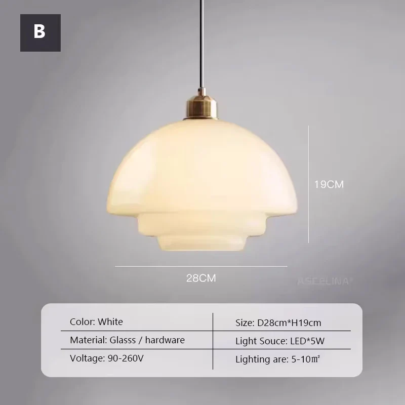 Nordische Glas Pendelleuchte Klar für Studio Apartment und Kleinwohnung Modern