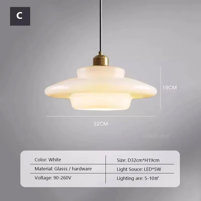 Nordische Glas Pendelleuchte Klar für Studio Apartment und Kleinwohnung Modern