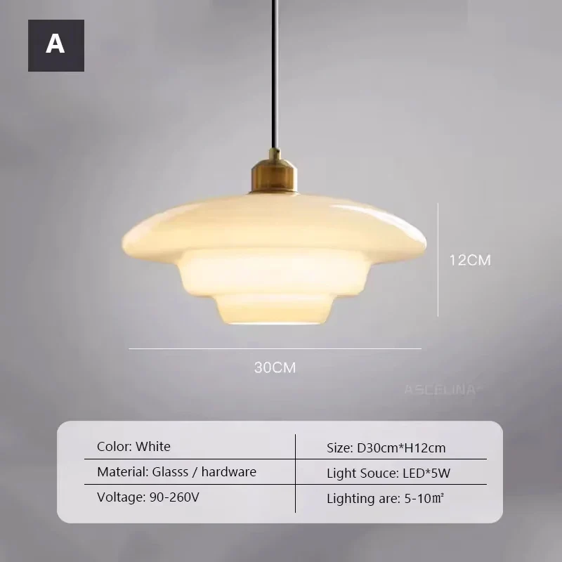 Nordische Glas Pendelleuchte Klar für Studio Apartment und Kleinwohnung Modern