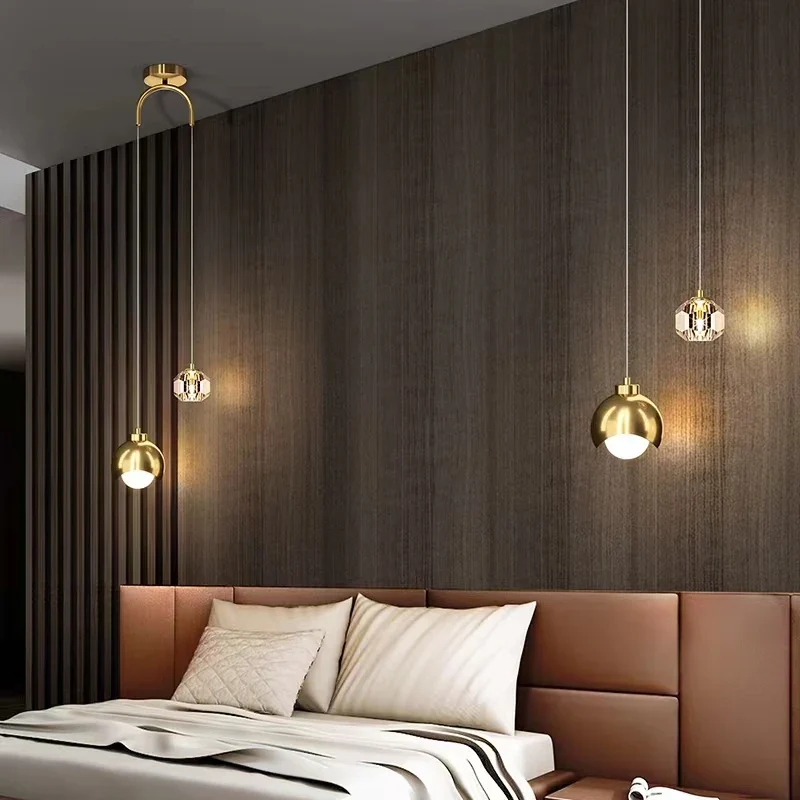 Moderne Kristall Pendelleuchte Romantisch für Schlafzimmer und Ankleidezimmer