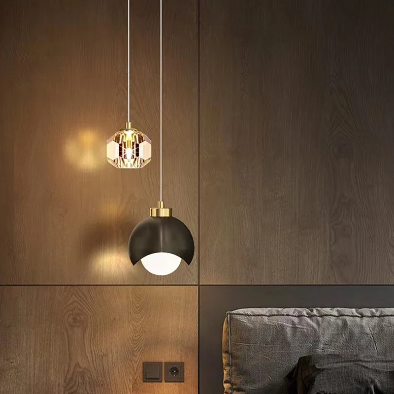 Moderne Kristall Pendelleuchte Romantisch für Schlafzimmer und Ankleidezimmer