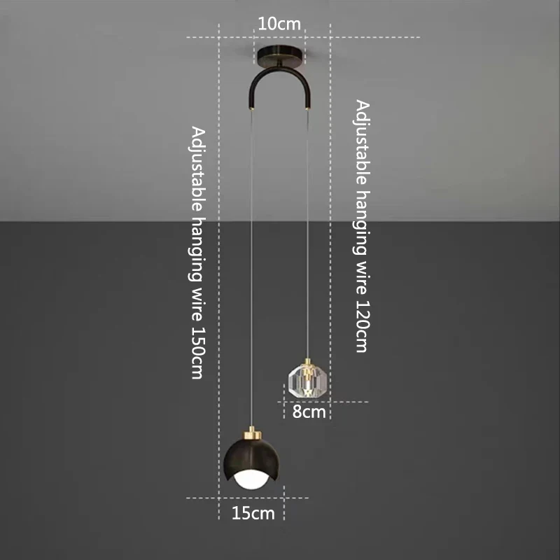 Moderne Kristall Pendelleuchte Romantisch für Schlafzimmer und Ankleidezimmer