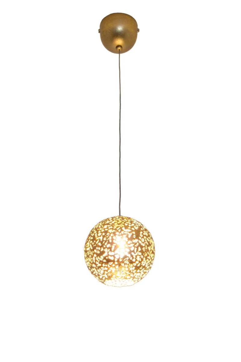 Hängeleuchte Cappuccino Halogen Rund Ø 13cm Gold