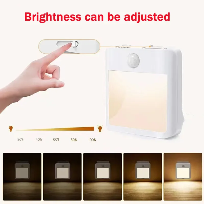 Bewegungsmelder LED Nachtlicht dimmbar für Flur und Schlafzimmer