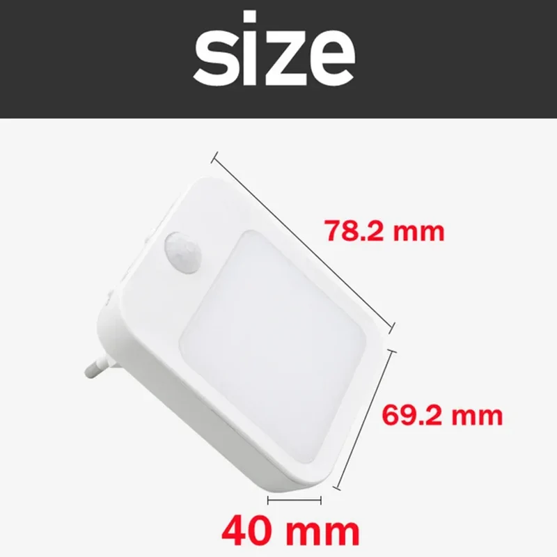 Bewegungsmelder LED Nachtlicht dimmbar für Flur und Schlafzimmer