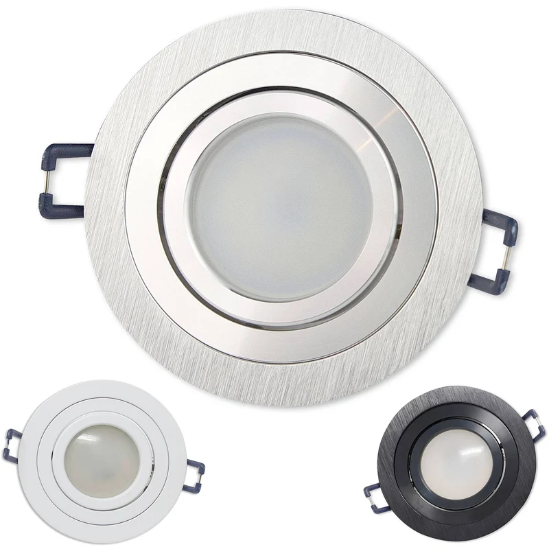 LED Einbaustrahler rund 3-6,5W schwenkbar 75-85mm Bohrloch 230 Volt