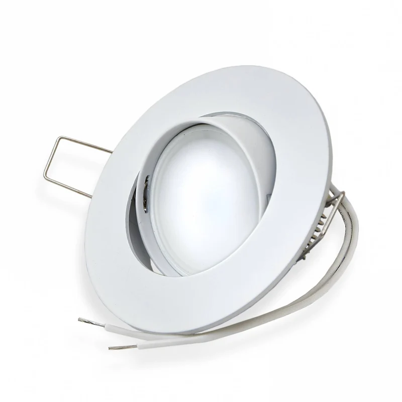 LED Einbaustrahler flach 3-6,5W Aluminium 230V Spot Einbauleuchte