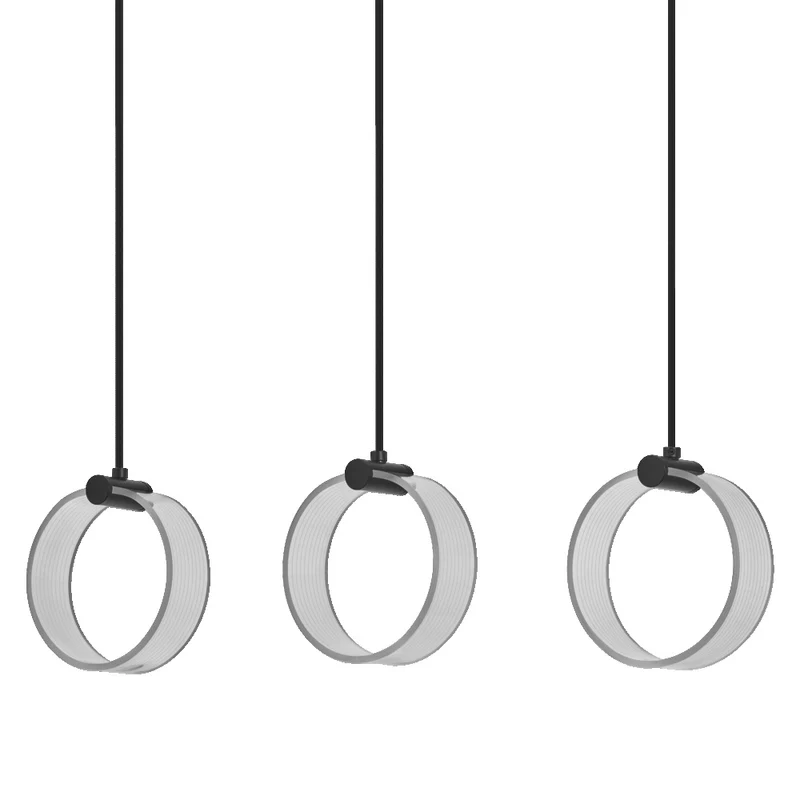 OSRAM DECOR Circle Pendelleuchte, 3 Pendel, 20W, Click CCT Black