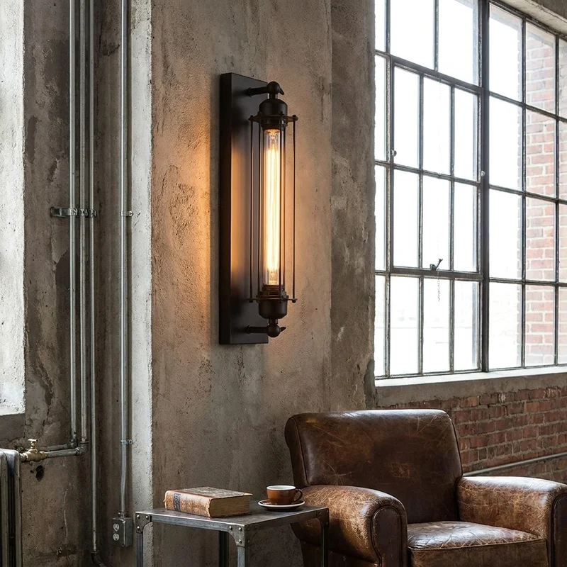 Moderne LED Wandleuchte Bambus für Wohnzimmer und Schlafzimmer Naturdesign