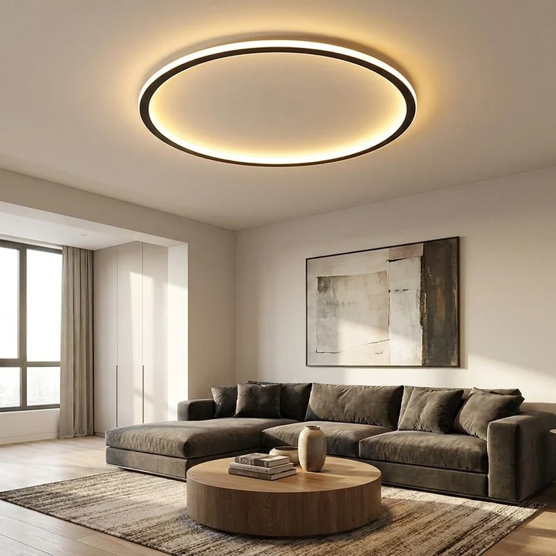 Nordische LED Deckenleuchte mit Fernbedienung für Wohn- und Schlafräume