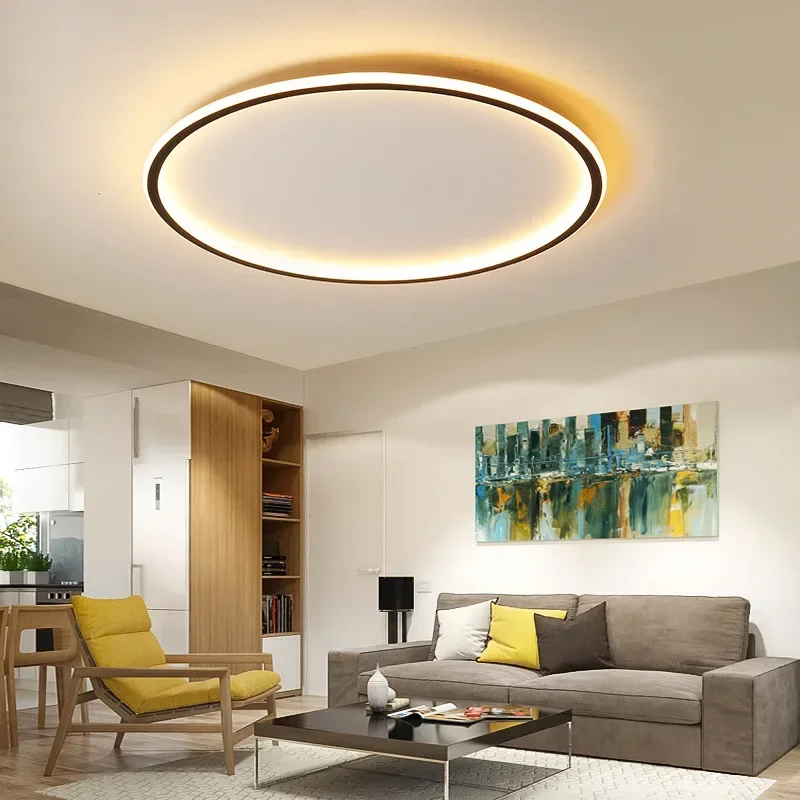 Nordische LED Deckenleuchte mit Fernbedienung für Wohn- und Schlafräume
