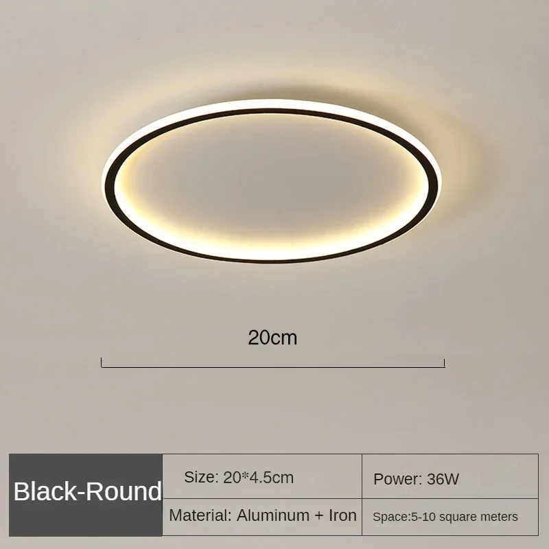 Nordische LED Deckenleuchte mit Fernbedienung für Wohn- und Schlafräume