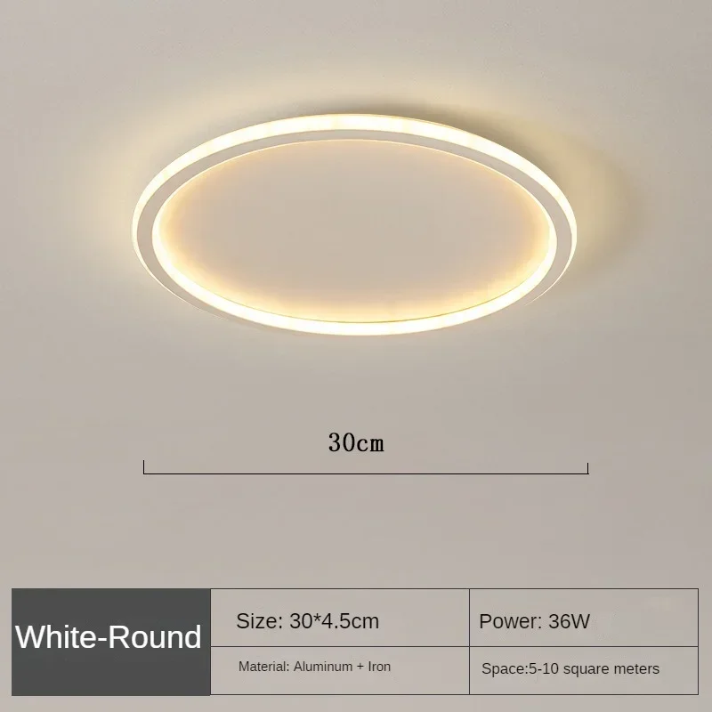 Nordische LED Deckenleuchte mit Fernbedienung für Wohn- und Schlafräume