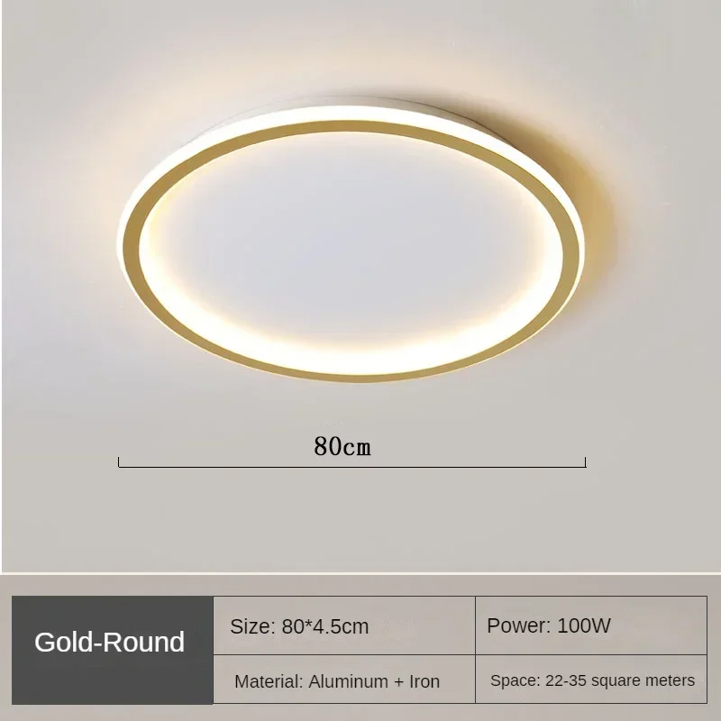 Nordische LED Deckenleuchte mit Fernbedienung für Wohn- und Schlafräume