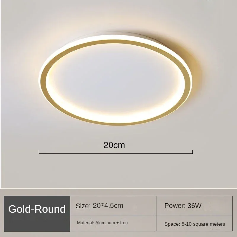 Nordische LED Deckenleuchte mit Fernbedienung für Wohn- und Schlafräume