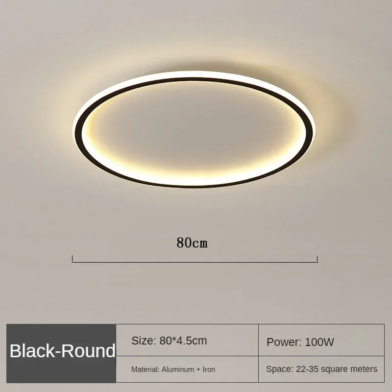 Nordische LED Deckenleuchte mit Fernbedienung für Wohn- und Schlafräume