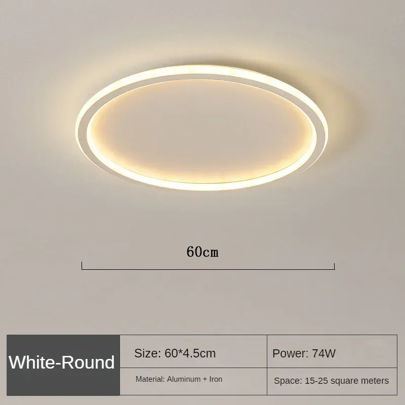 Nordische LED Deckenleuchte mit Fernbedienung für Wohn- und Schlafräume