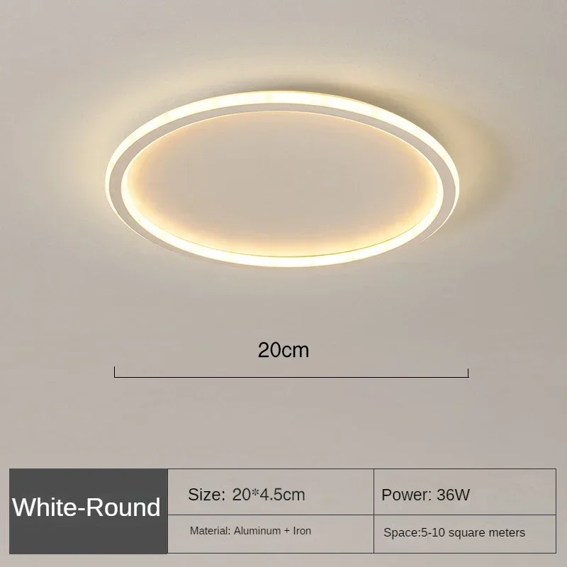 Nordische LED Deckenleuchte mit Fernbedienung für Wohn- und Schlafräume