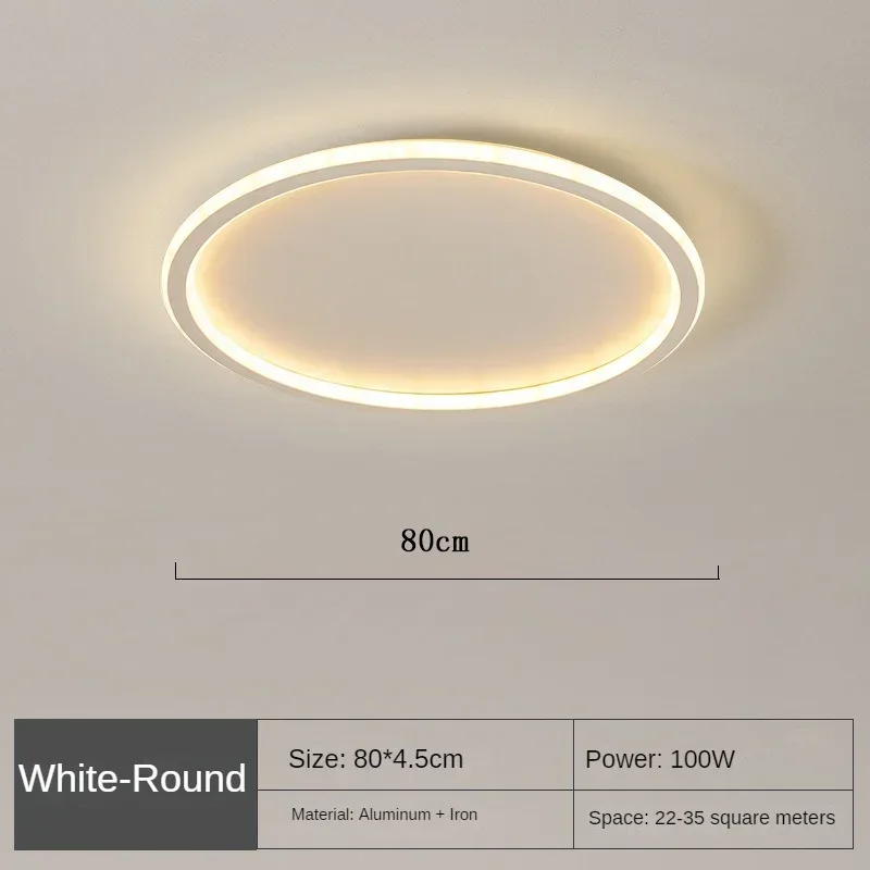 Nordische LED Deckenleuchte mit Fernbedienung für Wohn- und Schlafräume